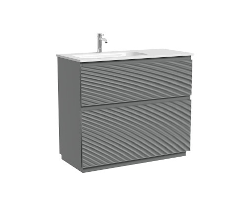 Тумба под раковину Sancos Folk Floor 100 L FL100FLES цвет Ergraut soft