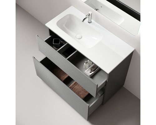 Тумба под раковину Sancos Folk Floor 100 L FL100FLES цвет Ergraut soft
