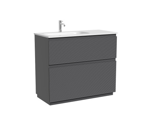 Тумба под раковину Sancos Folk Floor 100 L FL100FLGS цвет Grey soft