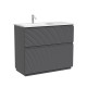 Тумба под раковину Sancos Folk Floor 100 L FL100FLGS цвет Grey soft