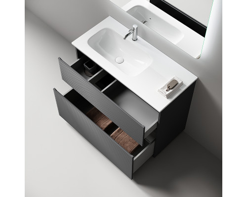Тумба под раковину Sancos Folk Floor 100 L FL100FLGS цвет Grey soft