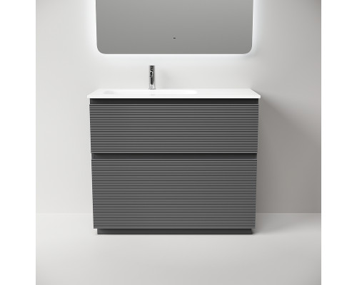 Тумба под раковину Sancos Folk Floor 100 L FL100FLGS цвет Grey soft