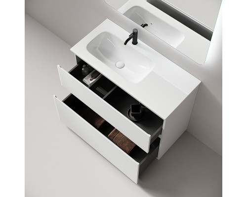 Тумба под раковину Sancos Folk Floor 100 L FL100FLW цвет Bianco
