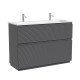 Тумба под раковину Sancos Folk Floor 120 FL120FGS цвет Grey soft