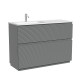 Тумба под раковину Sancos Folk Floor 120 L FL120FLES цвет Ergraut soft