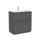 Тумба под раковину Sancos Folk Floor 80 FL80FGS цвет Grey soft