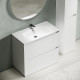 Тумба под раковину Sancos Libra Floor 90 LB90FW Белый глянец