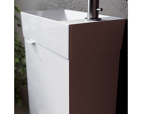 Santeh-Crystal.ru: Тумба под раковину Sancos Mini 37 R MN35WR подвесная Белый глянец Заказать Тумба под раковину Sancos Mini 37 R MN35WR подвесная Белый глянец в магазине сантехники Santeh-Crystal.ru