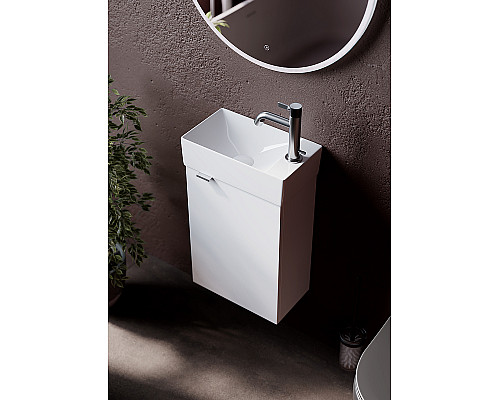 Santeh-Crystal.ru: Тумба под раковину Sancos Mini 37 R MN35WR подвесная Белый глянец Заказать Тумба под раковину Sancos Mini 37 R MN35WR подвесная Белый глянец в магазине сантехники Santeh-Crystal.ru
