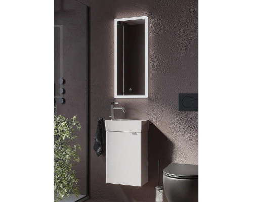 Тумба под раковину Sancos Mini 37 L MN35WL подвесная Белый глянец