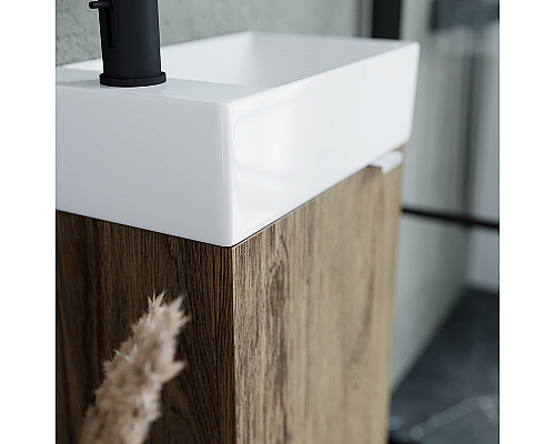 Santeh-Crystal.ru: Тумба под раковину Sancos Mini 37 L MN35ECHL подвесная Дуб чарльстон Купить Тумба под раковину Sancos Mini 37 L MN35ECHL подвесная Дуб чарльстон в магазине сантехники Santeh-Crystal.ru