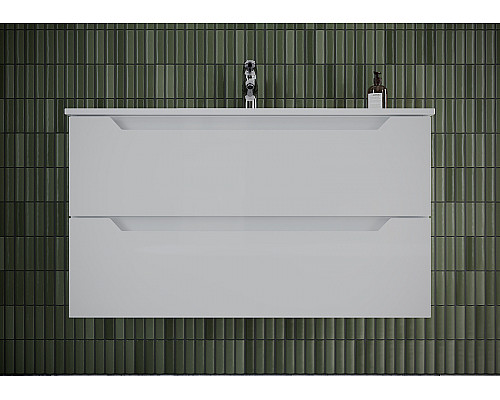 Приобрести Тумба под раковину Sancos Norma 2.0 90 NR2.090W подвесная Белый глянец в магазине сантехники Santeh-Crystal.ru