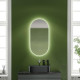 Зеркало Sancos Oval 45 OV45C с подсветкой с сенсорным выключателем и диммером