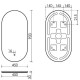 Зеркало Sancos Oval 45 OV45C с подсветкой с сенсорным выключателем и диммером