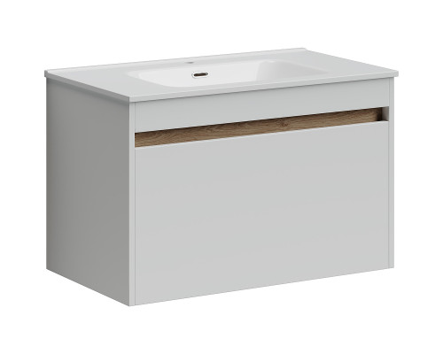 Купить Тумба под раковину Sancos Smart 90 SM90W подвесная Белый глянец в магазине сантехники Santeh-Crystal.ru