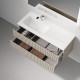 Тумба под раковину Sancos Snob R 120 L SNR120LCE подвесная цвет Beige Soft