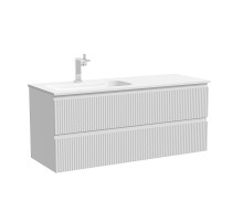 Тумба под раковину Sancos Snob R 120 L SNR120LW подвесная цвет Bianco