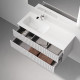 Тумба под раковину Sancos Snob R 120 L SNR120LW подвесная цвет Bianco