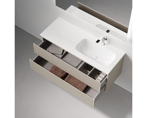 Тумба под раковину Sancos Snob R 120 R SNR120RCE подвесная цвет Beige Soft