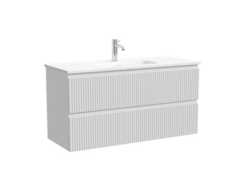 Тумба под раковину Sancos Snob R 100 SNR100/39W подвесная цвет Bianco