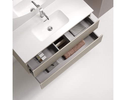 Тумба под раковину Sancos Snob R 100 SNR100/39CE подвесная цвет Beige Soft
