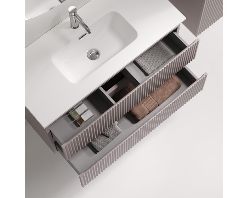 Тумба под раковину Sancos Snob R 90 SNR90/39SM подвесная цвет Doha Soft