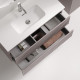 Тумба под раковину Sancos Snob R 90 SNR90/39SM подвесная цвет Doha Soft