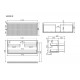 Тумба под раковину Sancos Snob R 120 SNR120/39CE подвесная цвет Beige Soft