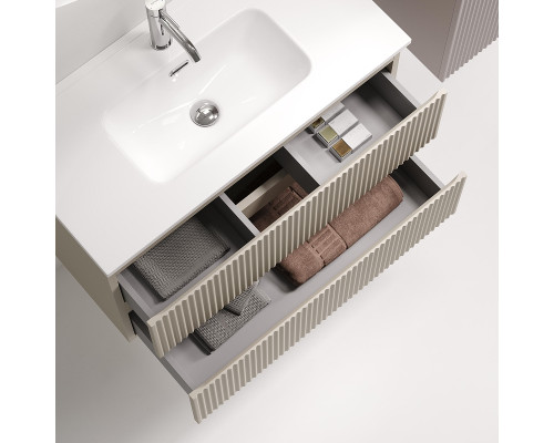 Тумба под раковину Sancos Snob R 80 SNR80/39CE подвесная цвет Beige Soft