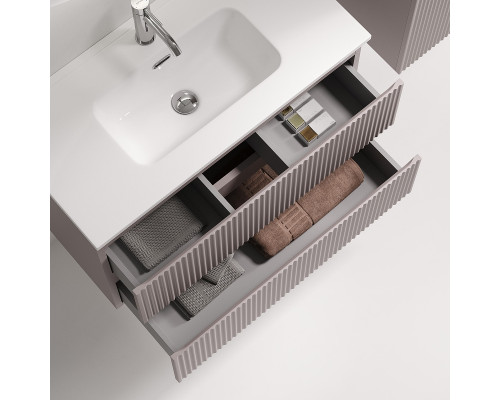 Тумба под раковину Sancos Snob R 80 SNR80/39SM подвесная цвет Doha Soft