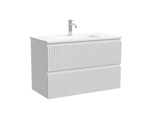 Тумба под раковину Sancos Snob R 80 SNR80/39W подвесная цвет Bianco