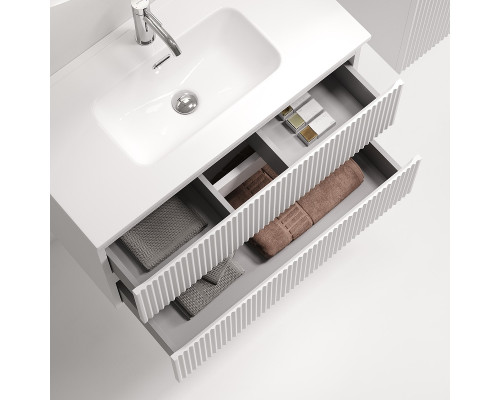 Тумба под раковину Sancos Snob R 80 SNR80/39W подвесная цвет Bianco