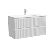 Тумба под раковину Sancos Snob R 90 SNR90/39W подвесная цвет Bianco
