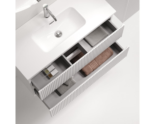Тумба под раковину Sancos Snob R 90 SNR90/39W подвесная цвет Bianco