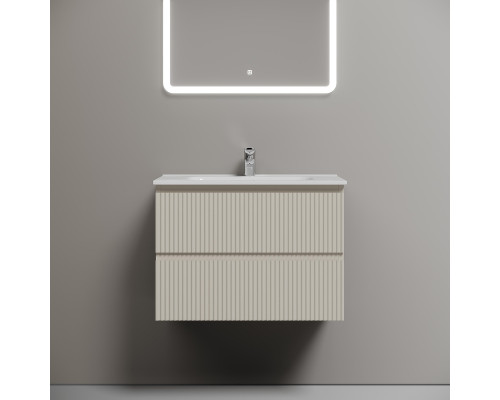 Тумба с раковиной Sancos Snob R 70 SNR70CE+Ceramicanova Element 70 CN7007 подвесная Beige Soft