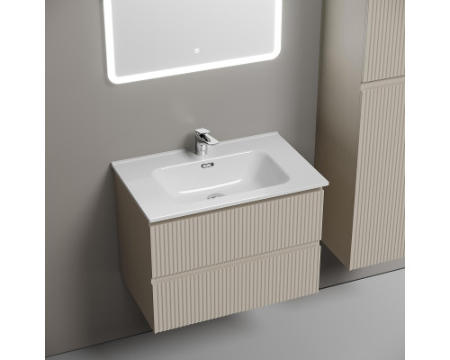 Тумба с раковиной Sancos Snob R 70 SNR70CE+Ceramicanova Element 70 CN7007 подвесная Beige Soft
