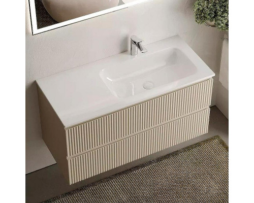 Тумба под раковину Sancos Snob R 100 R SNR100RCE подвесная Beige Soft