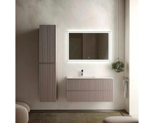 Тумба под раковину Sancos Snob R 100 L SNR100LSM подвесная Doha Soft