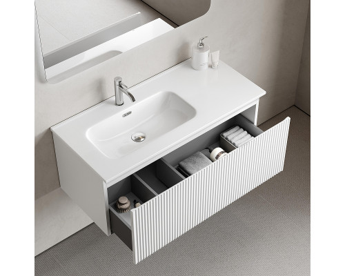 Тумба под раковину Sancos Snob R 1.0 100 L SNR1.0100LW подвесная цвет Bianco