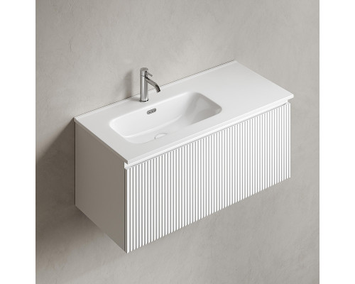 Тумба под раковину Sancos Snob R 1.0 100 L SNR1.0100LW подвесная цвет Bianco