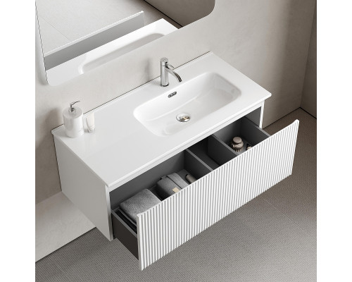 Тумба под раковину Sancos Snob R 1.0 100 R SNR1.0100RW подвесная цвет Bianco