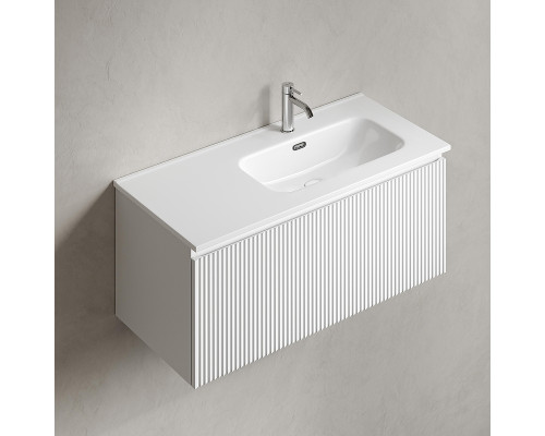 Тумба под раковину Sancos Snob R 1.0 100 R SNR1.0100RW подвесная цвет Bianco