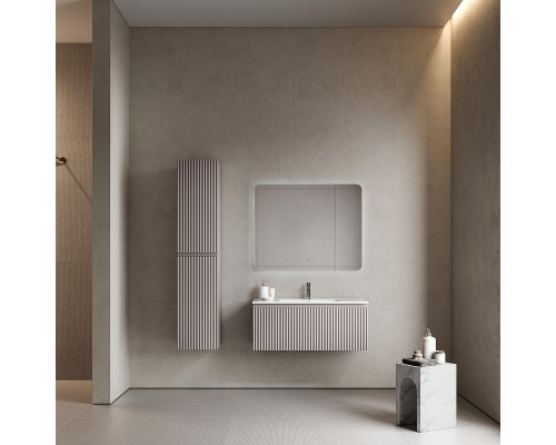 Тумба под раковину Sancos Snob R 1.0 100 SNR1.0100SM подвесная цвет Doha Soft