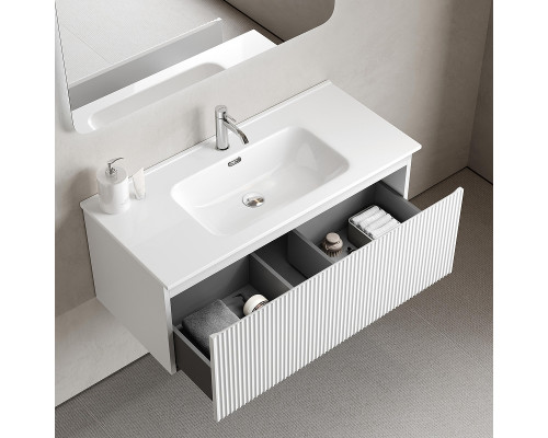 Тумба под раковину Sancos Snob R 1.0 100 SNR1.0100W подвесная цвет Bianco