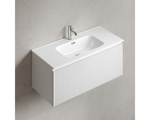 Тумба под раковину Sancos Snob R 1.0 100 SNR1.0100W подвесная цвет Bianco