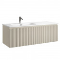 Тумба под раковину Sancos Snob R 1.0 120 L SNR1.0120LCE подвесная цвет Beige Soft