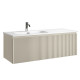 Тумба под раковину Sancos Snob R 1.0 120 L SNR1.0120LCE подвесная цвет Beige Soft