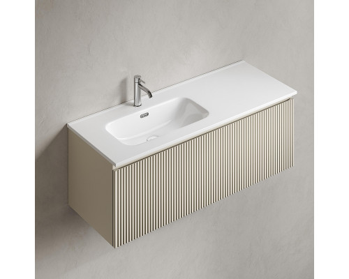 Тумба под раковину Sancos Snob R 1.0 120 L SNR1.0120LCE подвесная цвет Beige Soft