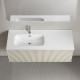 Тумба под раковину Sancos Snob R 1.0 120 L SNR1.0120LCE подвесная цвет Beige Soft