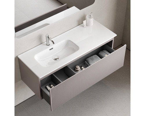 Тумба под раковину Sancos Snob R 1.0 120 L SNR1.0120LSM подвесная цвет Doha Soft